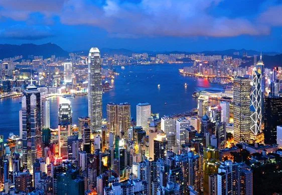 Skycity de Hong Kong de noche