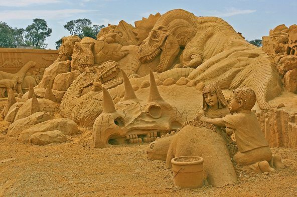esculturas de arena